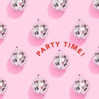 verjaardag kaart hip party time discobol